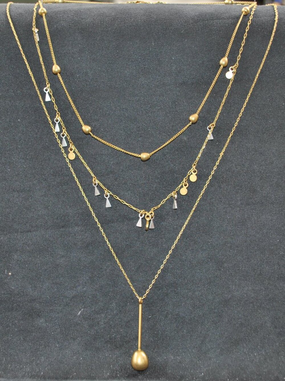 Madewell 3 layer necklaces